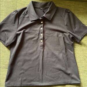 Talbots Black Petite Top